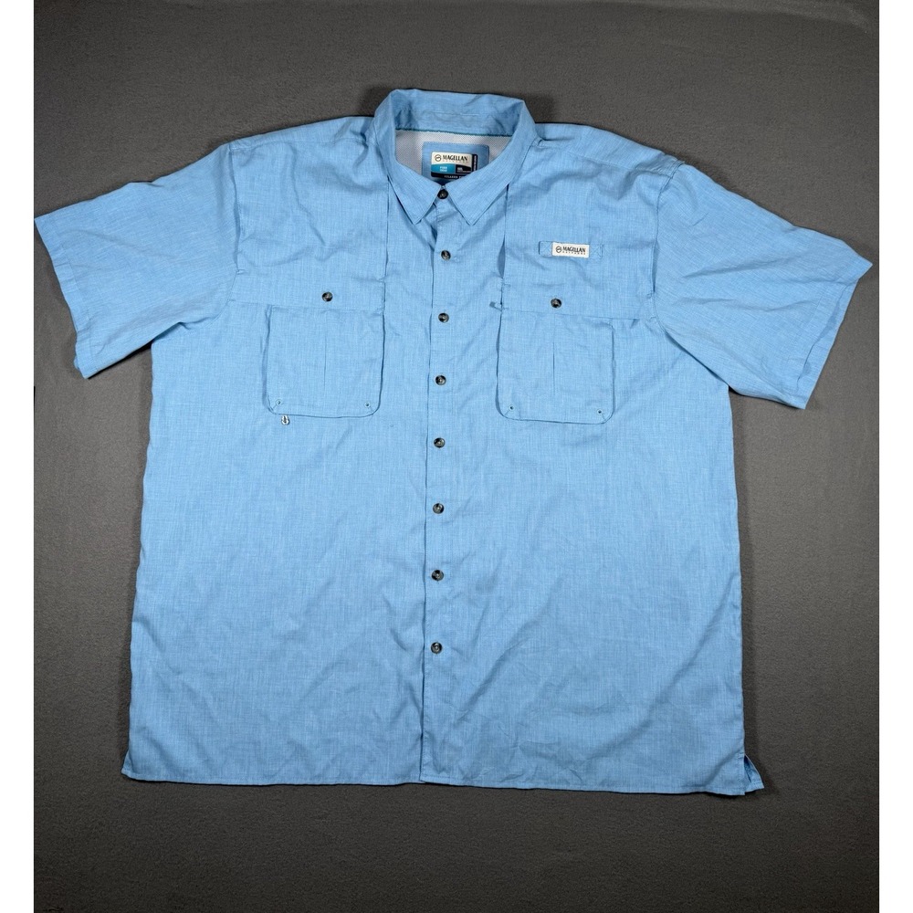 Magellan Outdoors Men's Fishing Shirt Blue 3XL